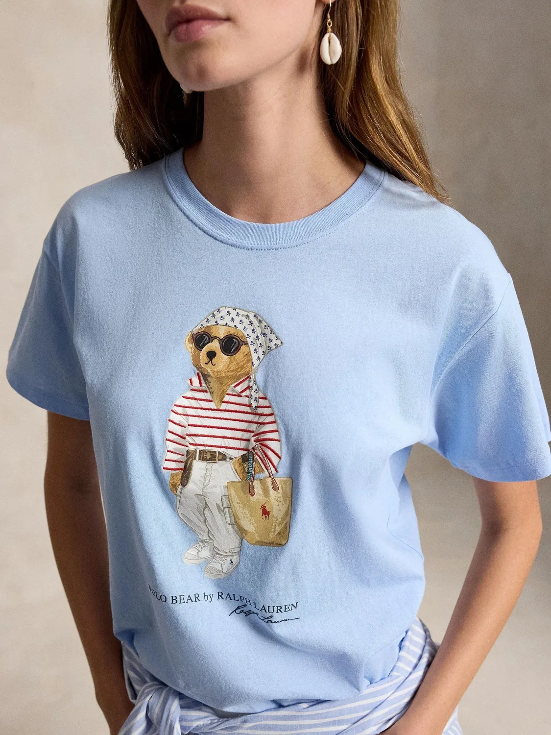 Футболка поло Polo Bear Polo Ralph Lauren, синий — фото 4