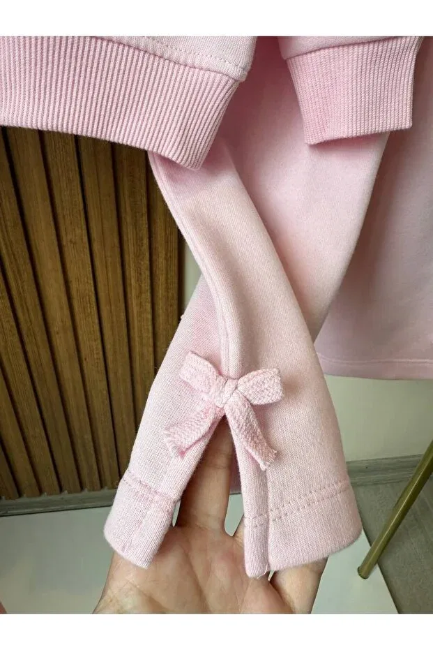 Детский комплект для девочек с принтом Neo kids Moda, Pink — фото 4