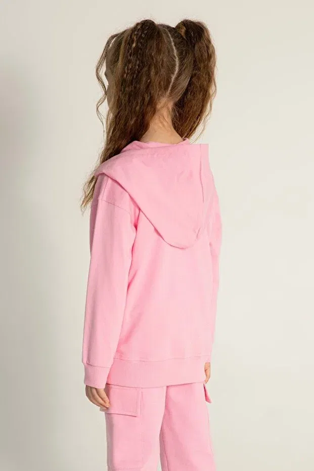 Детский кардиган для девочек с принтом Basics Wakawakakidsstore, Pink — фото 2