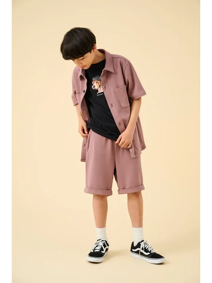 Шорты с принтом New Only & Sons Junior, красный