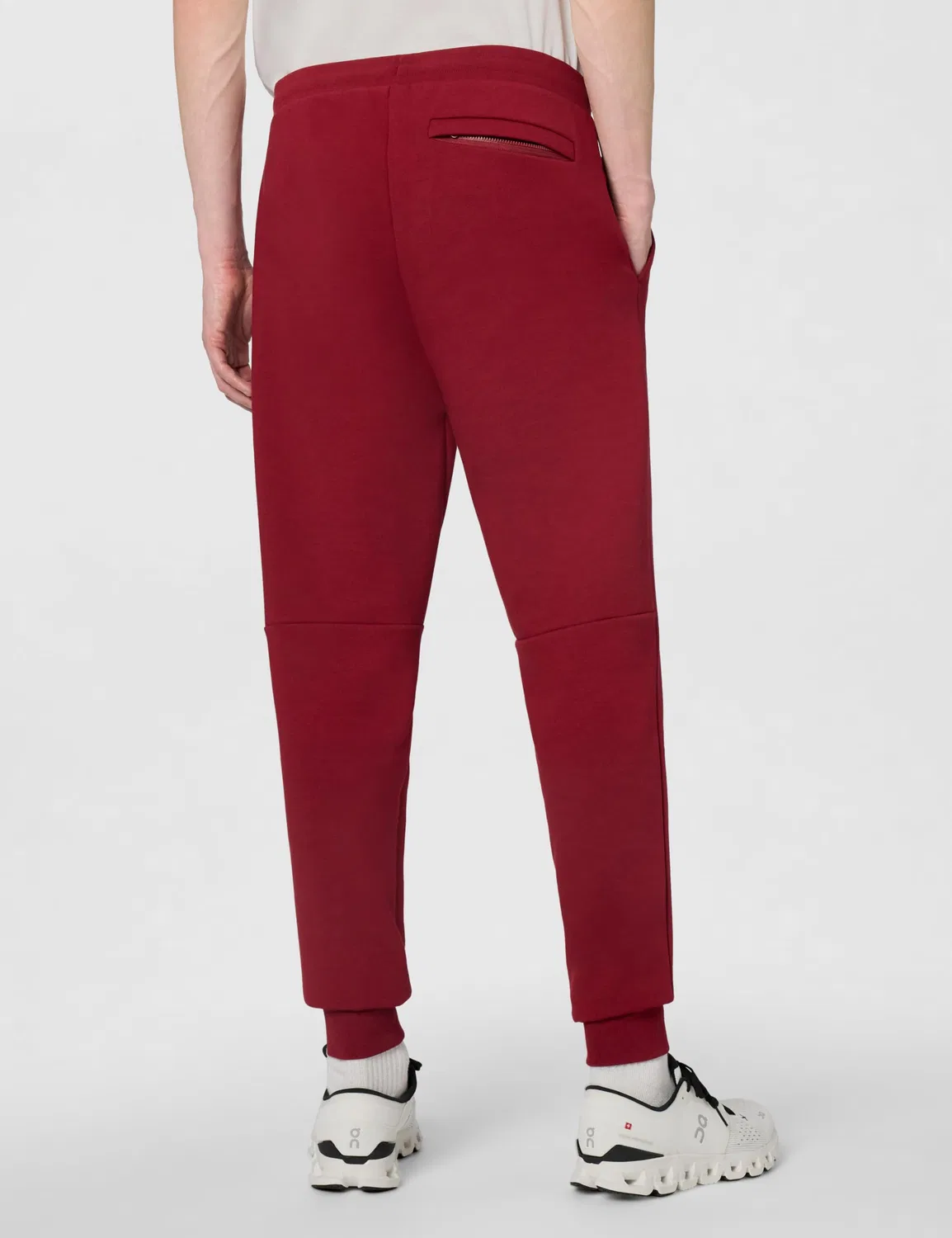 Спортивные брюки Lacoste Solid Active Double Face Slim Joggers, зауженный крой, турецкий красный — фото 4