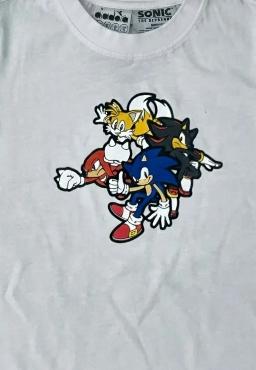 Футболка m/c ts ss sonic col 65045 - футболка с принтом Diadora, White — фото 4