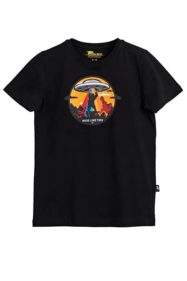 Детская футболка для мальчиков с принтом Spice kids t-shirt 24.06.07.003-c01 Bad Bear, Black