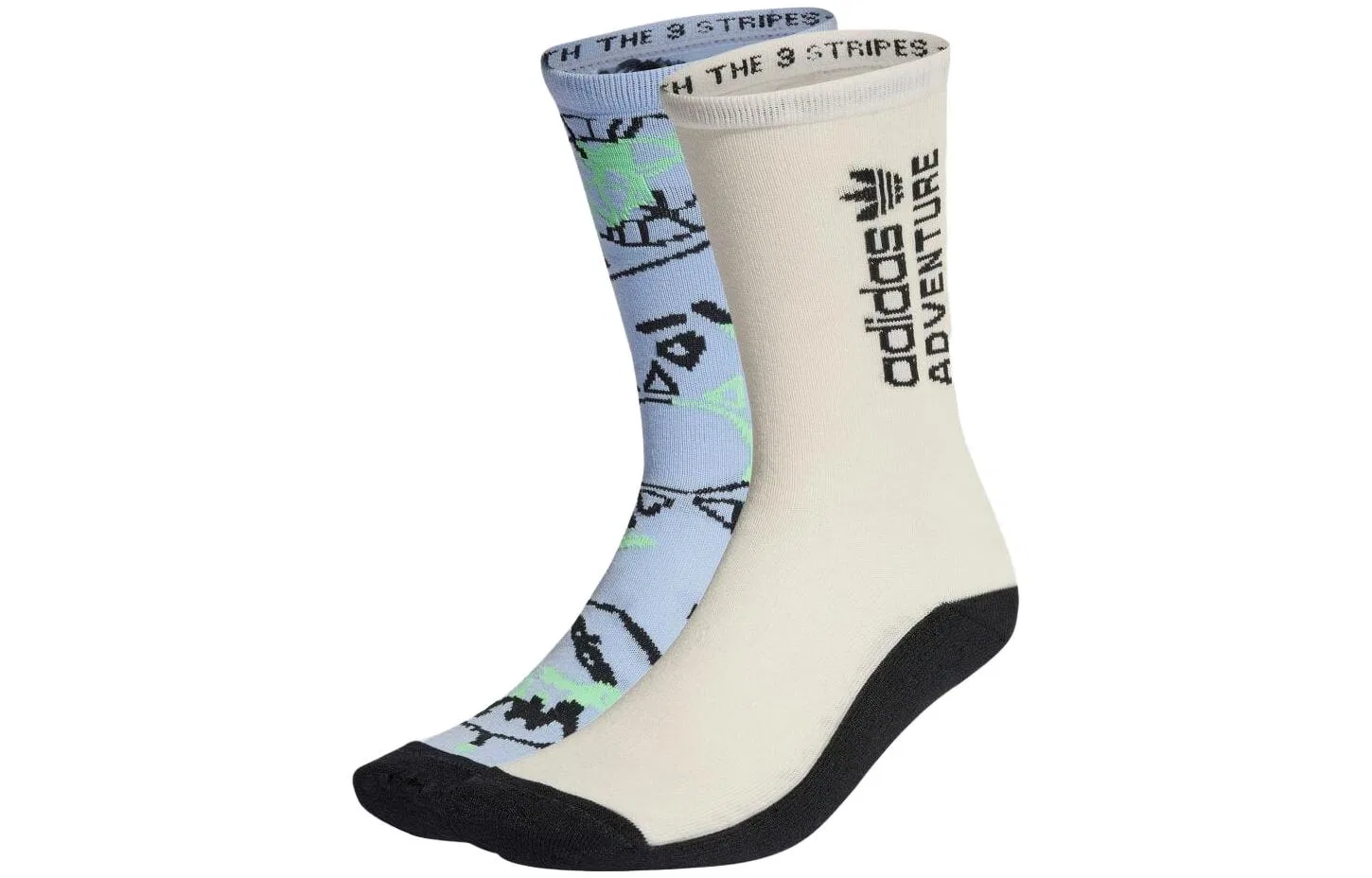 Мужские носки с принтом Star Wars, комплект из 2 пар, Adidas Originals, Blue Daybreak/Magic White