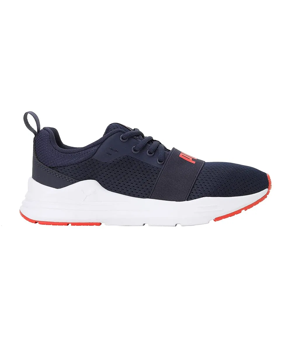 Детские кроссовки для мальчиков и девочек с повседневным дизайном Wired Run Jr PUMA, Peacoat — фото 3