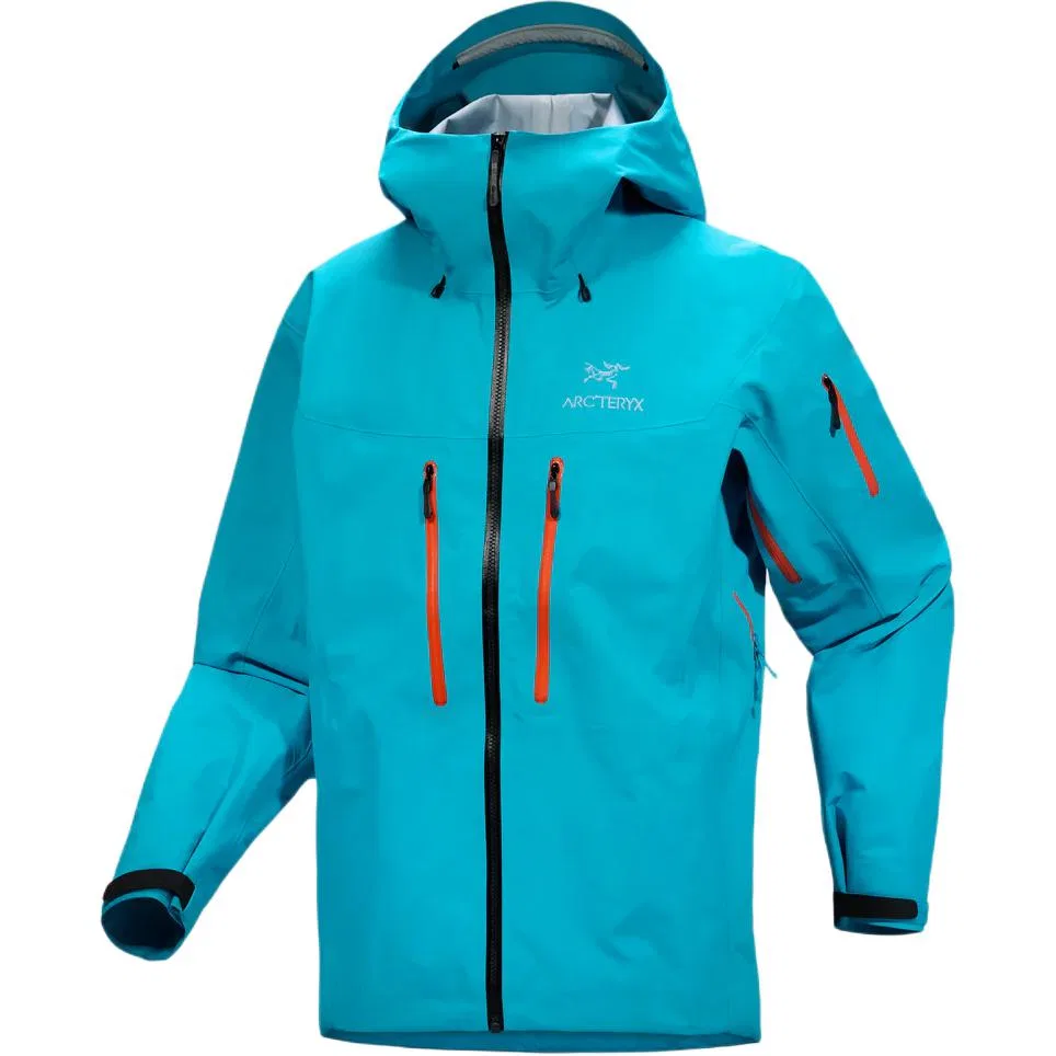 Мужская ветрозащитная куртка с капюшоном Alpha SV Arcteryx, Tetra Blue/Red/Blue Tetra/Red