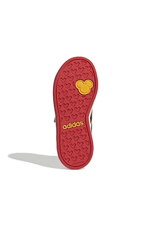 Детские кроссовки для девочек с принтом Grand Court Mickey El K Adidas, White — фото 4