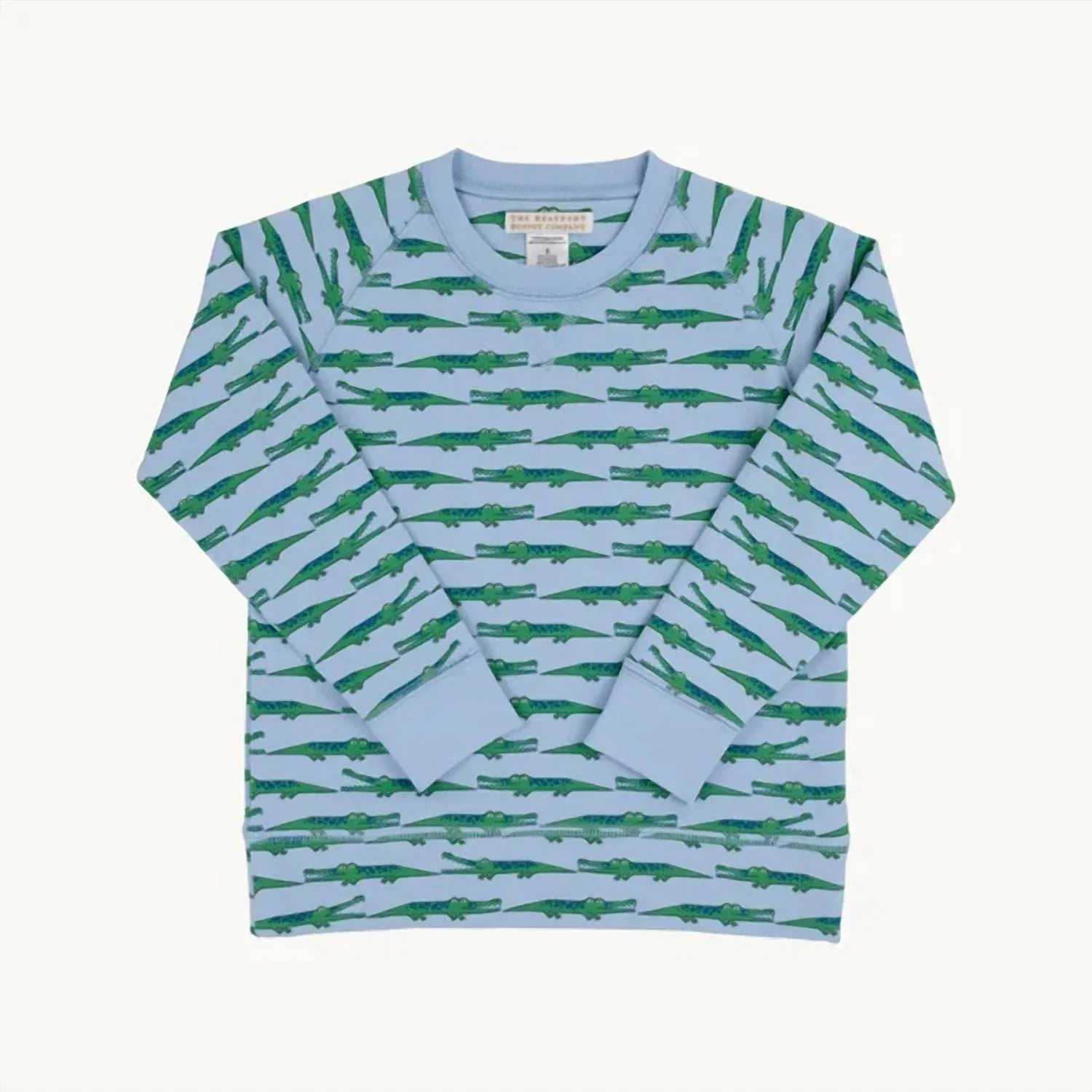 Детский пуловер с принтом Cassidy Comfy Crewneck Top In See Ya Later Alligator The Beaufort Bonnet Company — фото 2