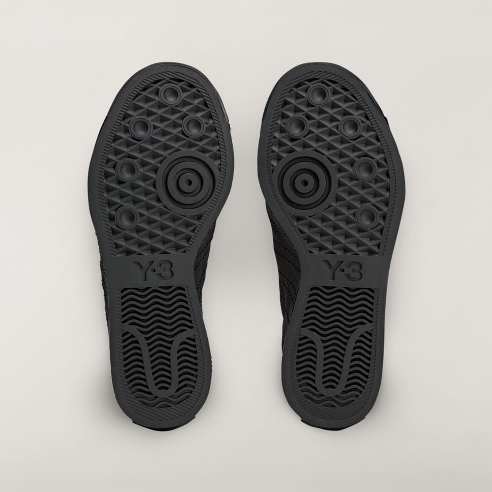 Кроссовки Adidas Y-3 Nizza Lo, цвет Black/Black/Black — фото 3