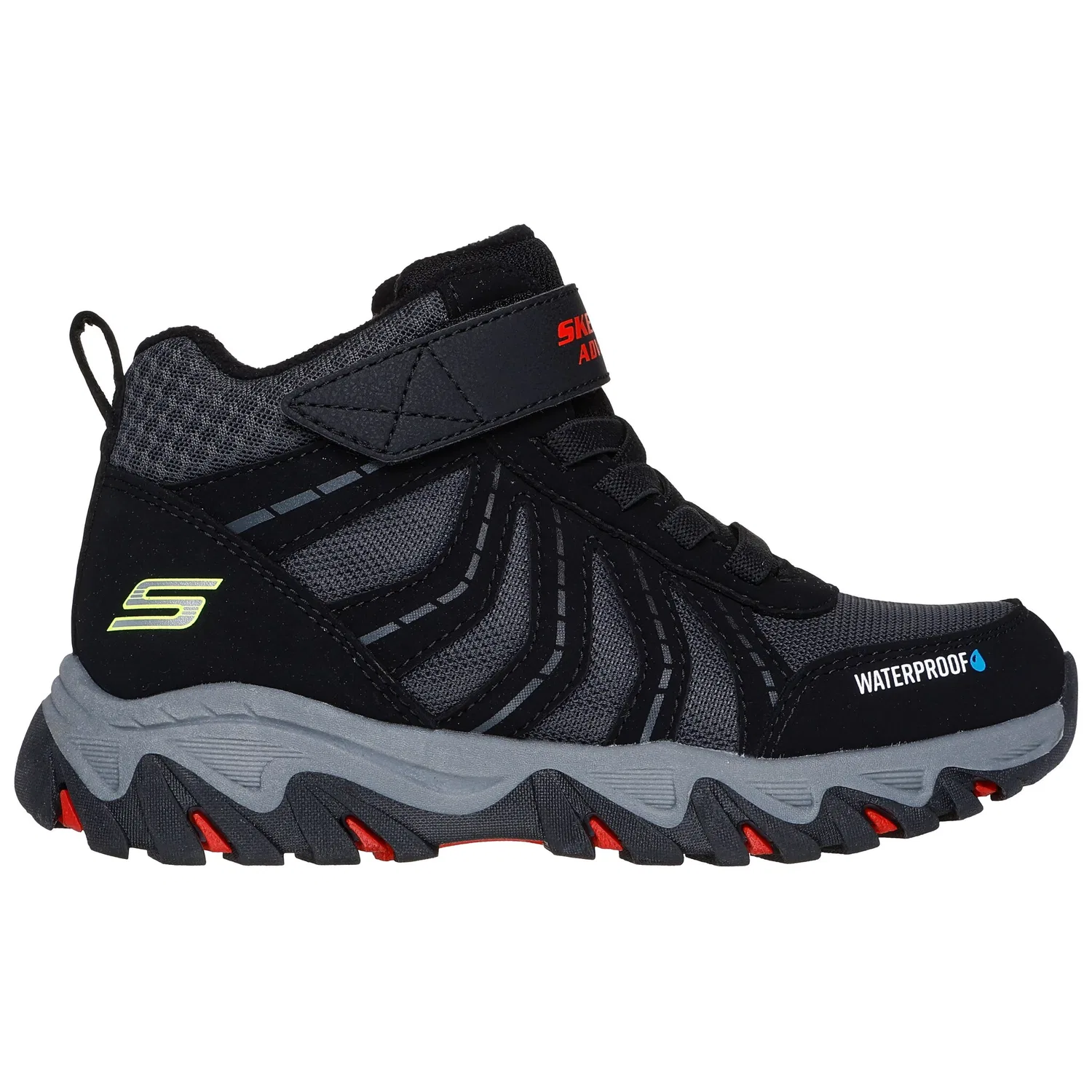 Детские зимние ботинки Trekking Skechers, Black/Red — фото 4