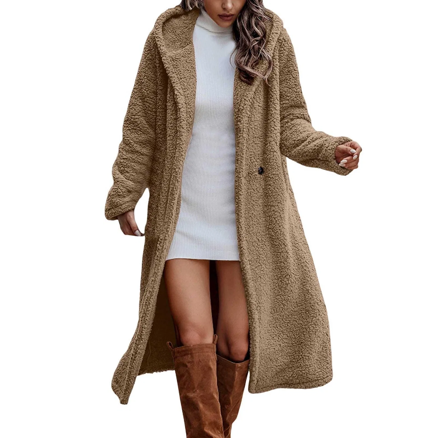 Женское удлиненное худи с капюшоном Canadian Open Front Hooded Fleece, bronze