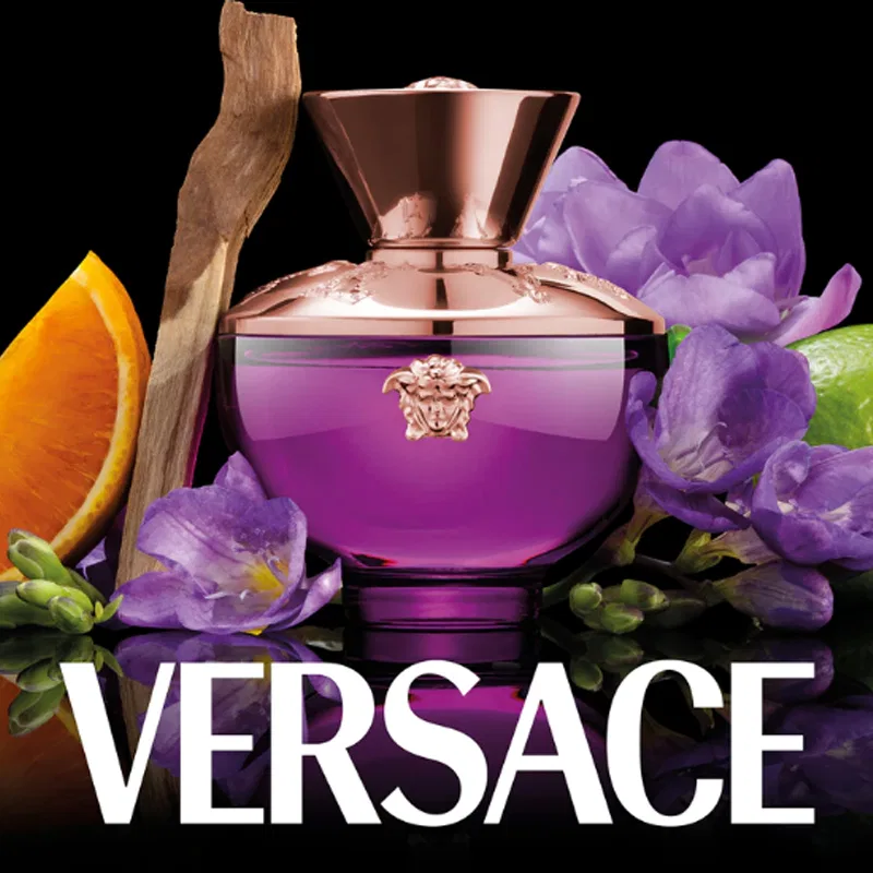 Женский парфюмерный набор VERSACE Amethyst, 3 предмета по 50 мл, Amber Gold — фото 3