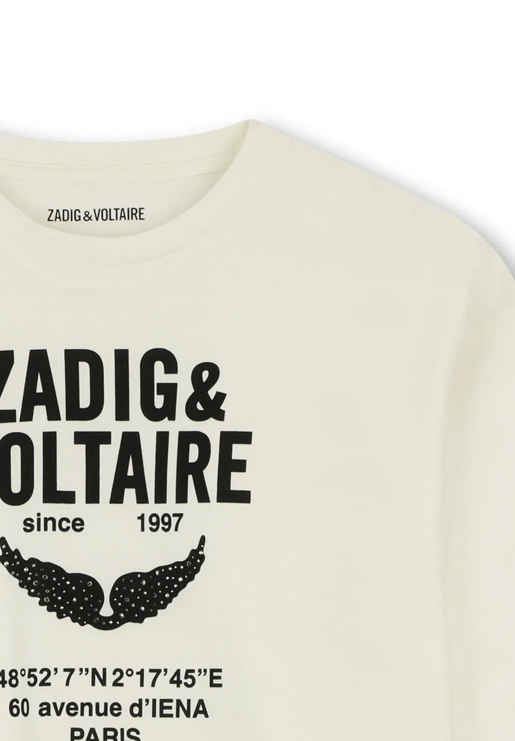 Футболка с длинным рукавом - топ с длинным рукавом Zadig & Voltaire, Milk — фото 3