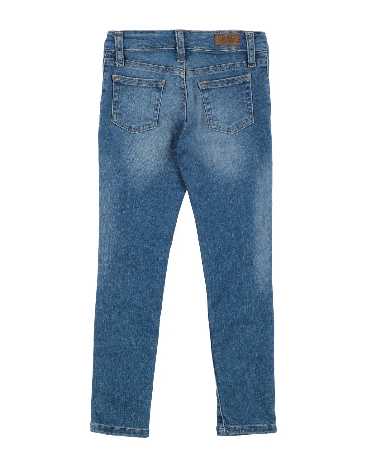 Детские джинсы для девочек со средней посадкой Aubrie Denim Legging Polo Ralph Lauren, синий — фото 2