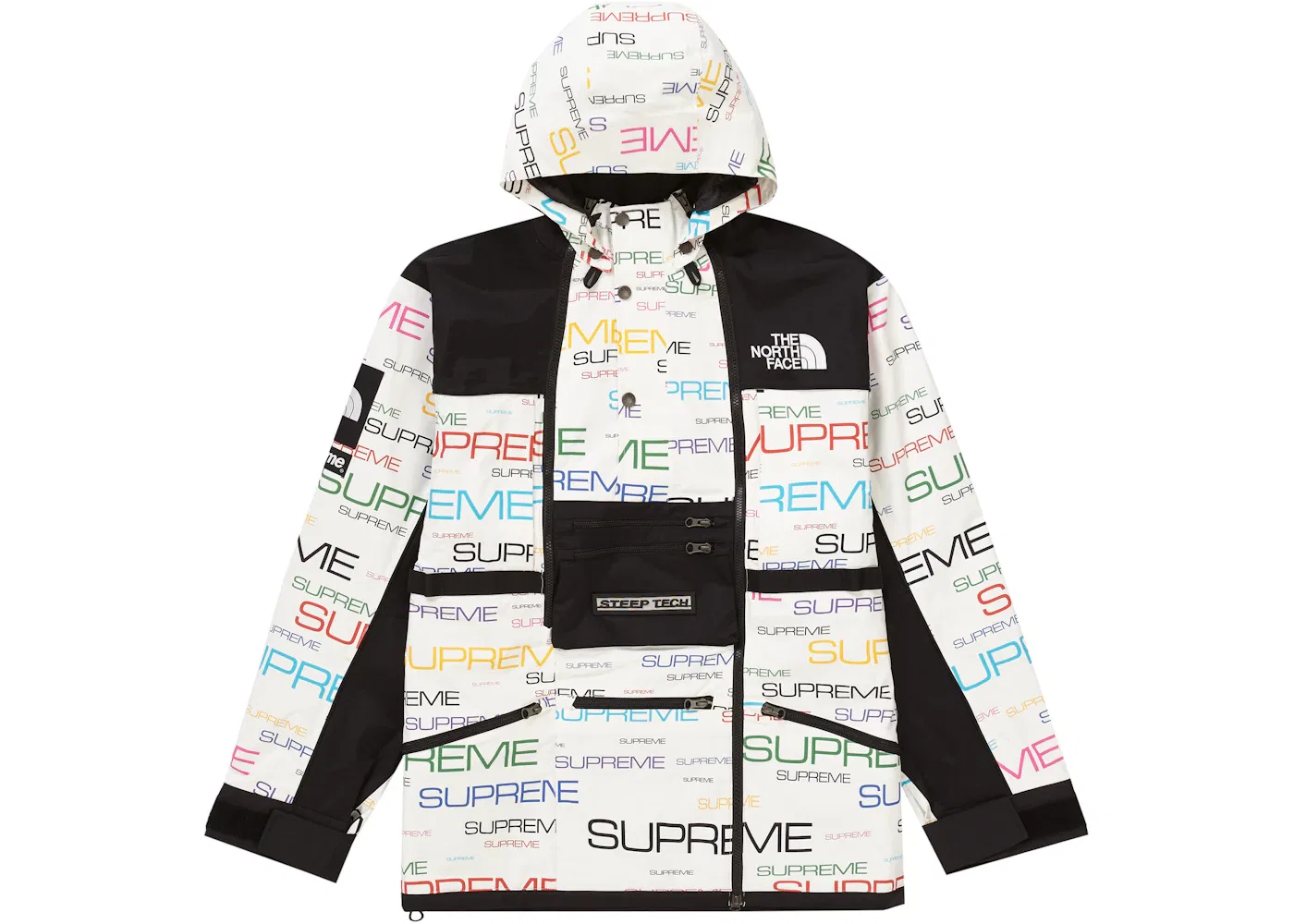 Мужская куртка Apogee с принтом Supreme, The North Face, White