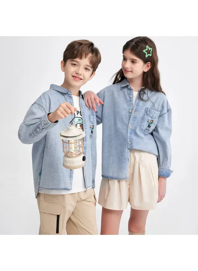 Джинсовая куртка универсальная детская Hush Puppies — фото 3