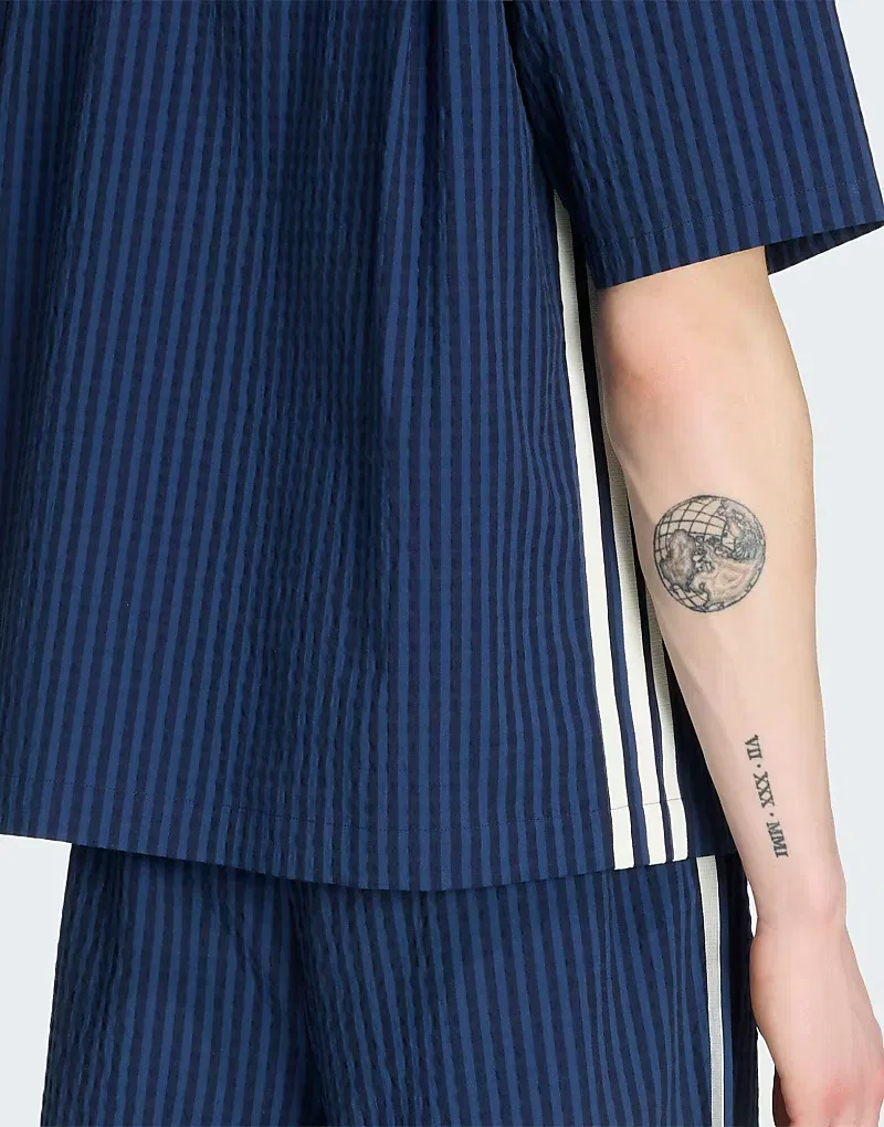 Футболка Adidas Originals Resort 2-в-1, темно-синий/темно-синий — фото 4