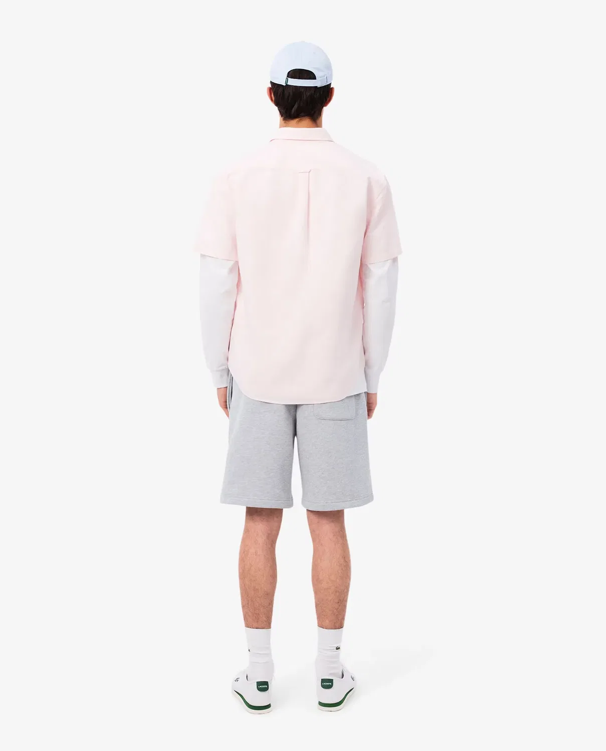 Мужские шорты из футера с принтом Lacoste, Gris Oscuro — фото 2