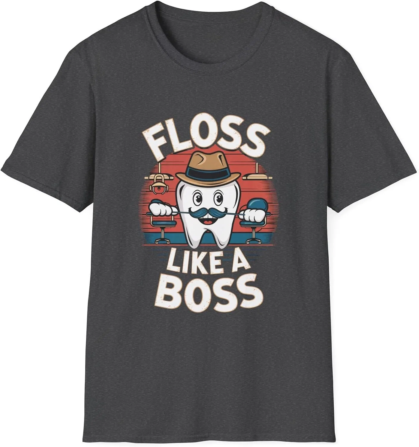 Футболка с принтом Floss Like A Boss, Dark Heather
