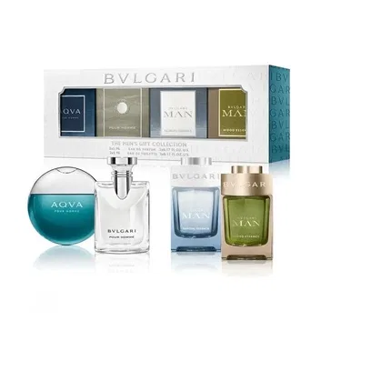 Набор мужской парфюмерной воды мини-сплэш BVLGARI, 5 мл