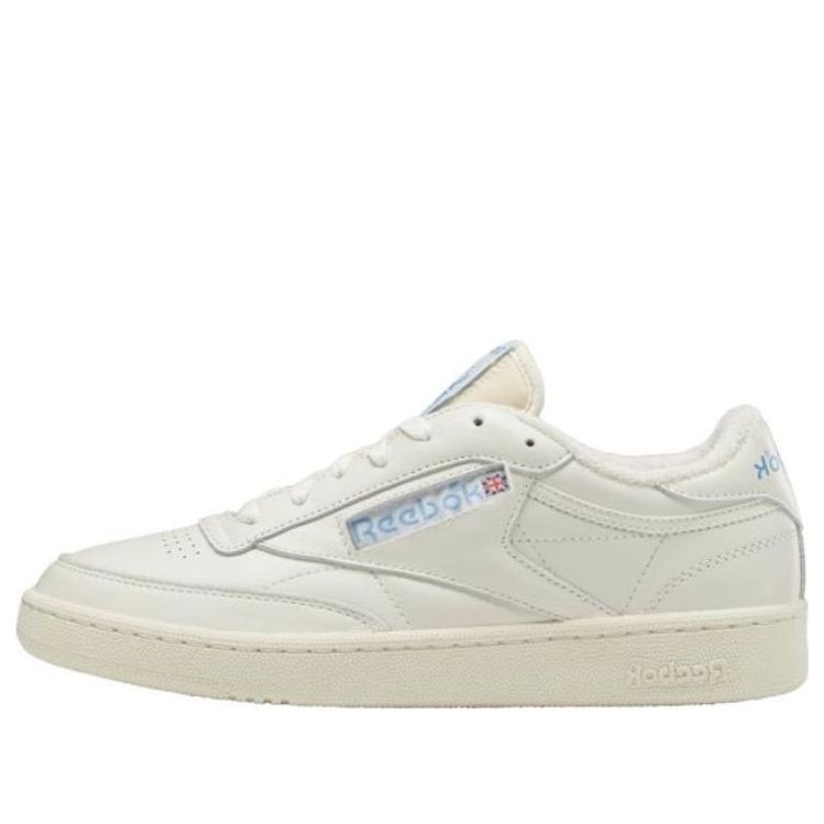 

Кроссовки Reebok Club C 85 Vintage 'Chalk Vector Navy', бежевый