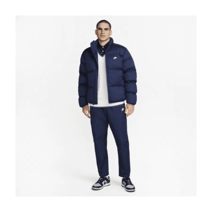 Мужская куртка с утеплителем PrimaLoft Thermoplume, модель FB7368-410, Nike, Темно-синий — фото 2