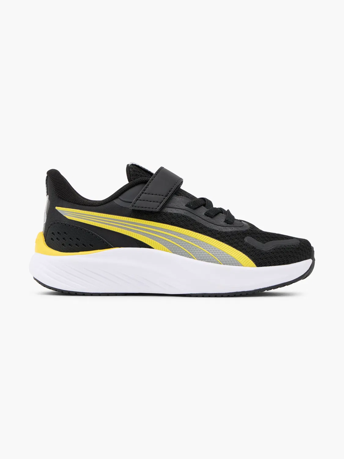 Детские кроссовки с эластичной шнуровкой PUMA, черный