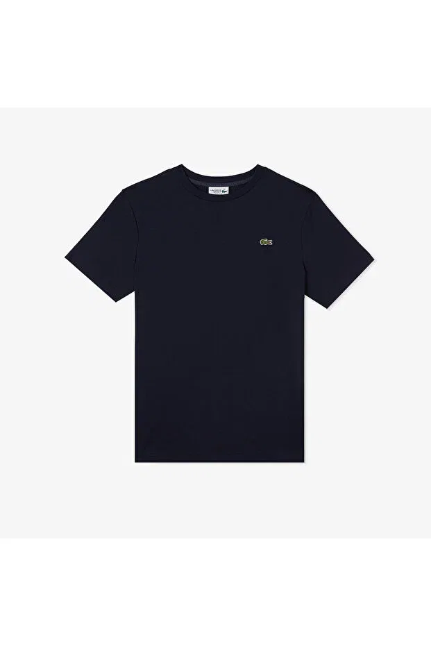 Футболка Lacoste 166-Blue, темно-синяя — фото 3