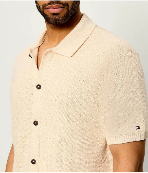 Мужской кардиган регулярного кроя Tommy Hilfiger, бежевый — фото 4