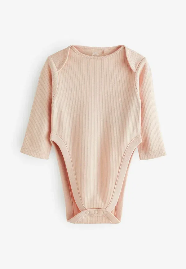 Боди с длинным рукавом, комплект из 3 штук, Hip dysplasia long sleeve 3 pack, Next, pink, розовый — фото 4