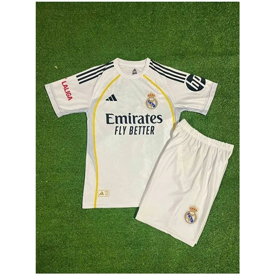 Детская футболка с длинным рукавом Real Madrid 2025-26 Jude Bellingham, Белый Fair City — фото 2
