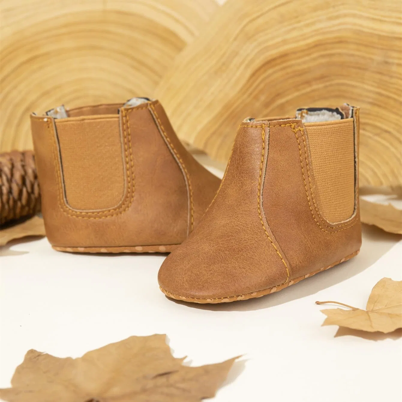 Детские сапоги для девочек с кисточками Cowboy Tassel Meckior, Brown — фото 3