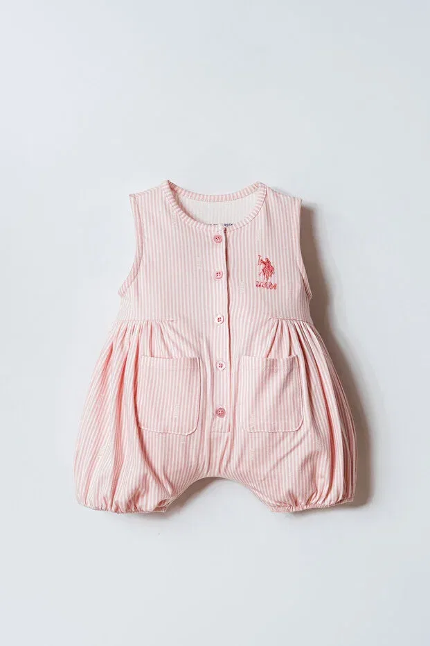 Детский комбинезон для девочек хлопковый U.S. Polo Assn., Brown
