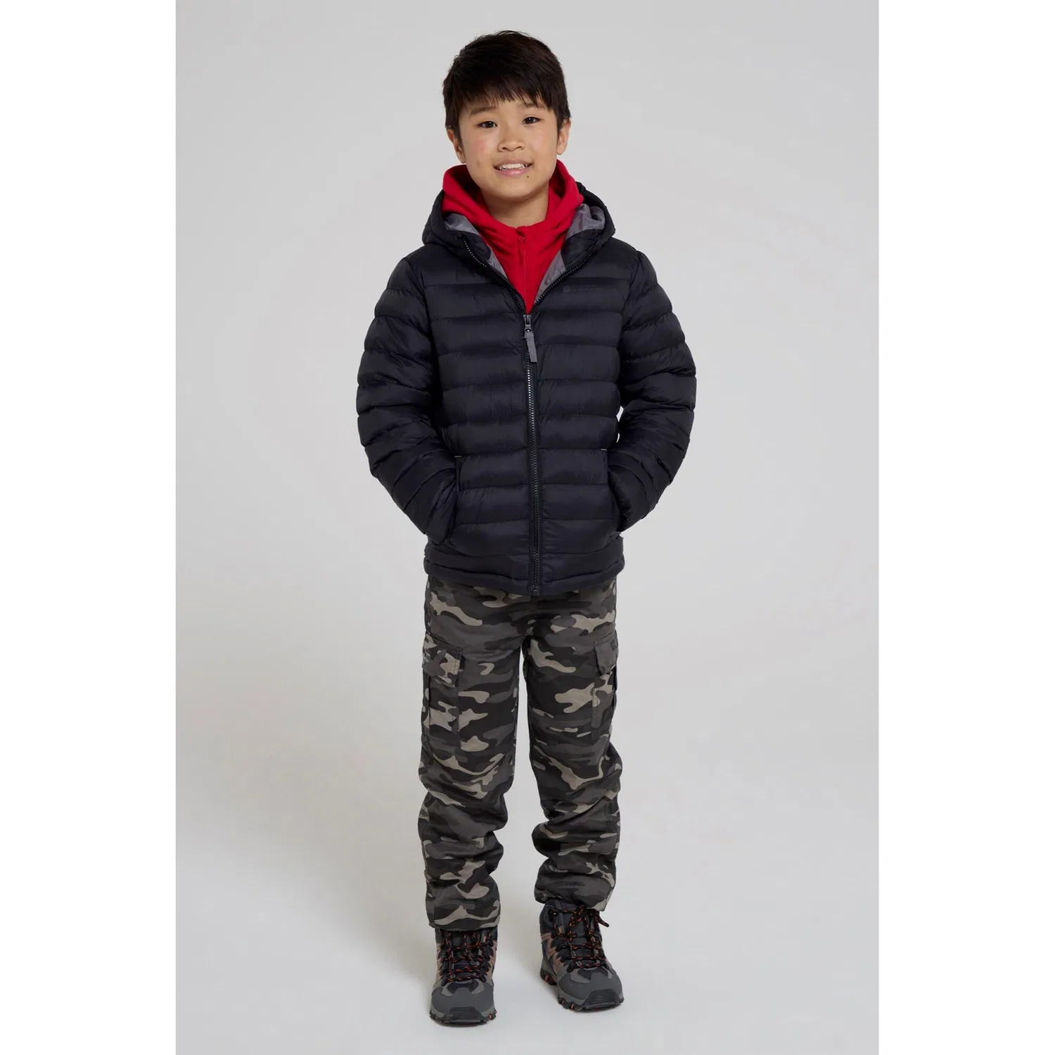 Детская куртка для мальчиков с утеплителем Seasons Mountain Warehouse, Schwarz — фото 4