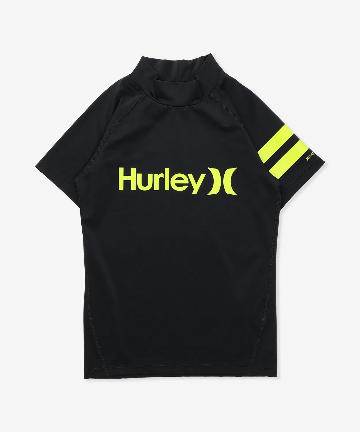 Детский рашгард с принтом PHANTOM RASH ICON BLOCK PARTY Hurley, Black/Gold