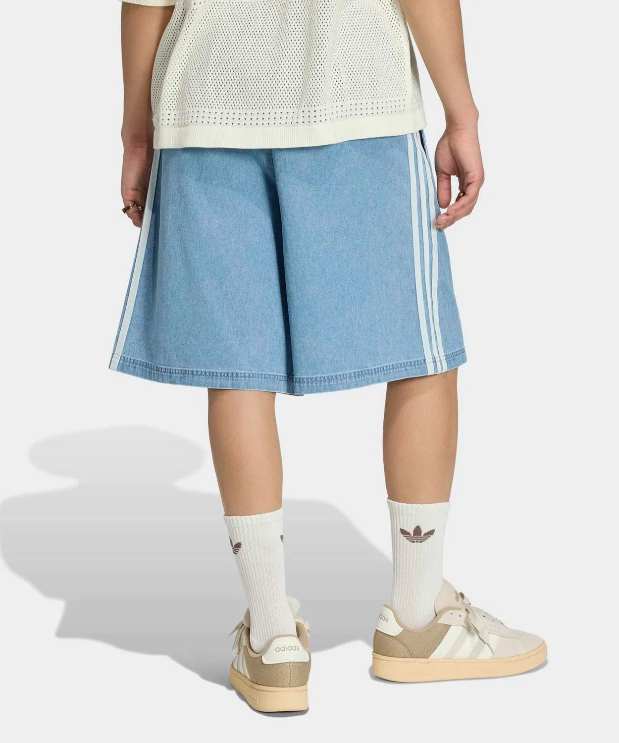 Мужские джинсовые шорты свободного кроя Adidas Originals, Blue — фото 2