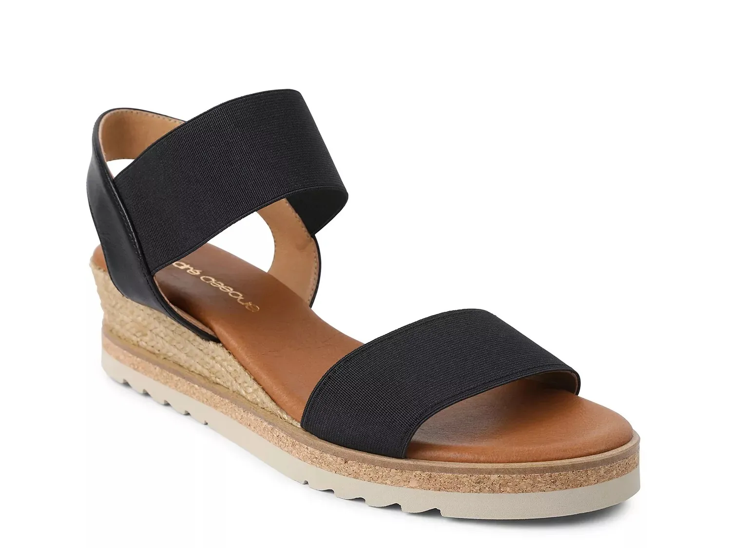 Сандалии на танкетке Andre Assous Neveah Espadrille, черные