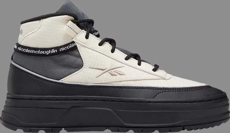 

Кроссовки nicole mclaughlin x wmns club c geo mid Reebok, пломбир, Серый, Кроссовки nicole mclaughlin x wmns club c geo mid Reebok, пломбир