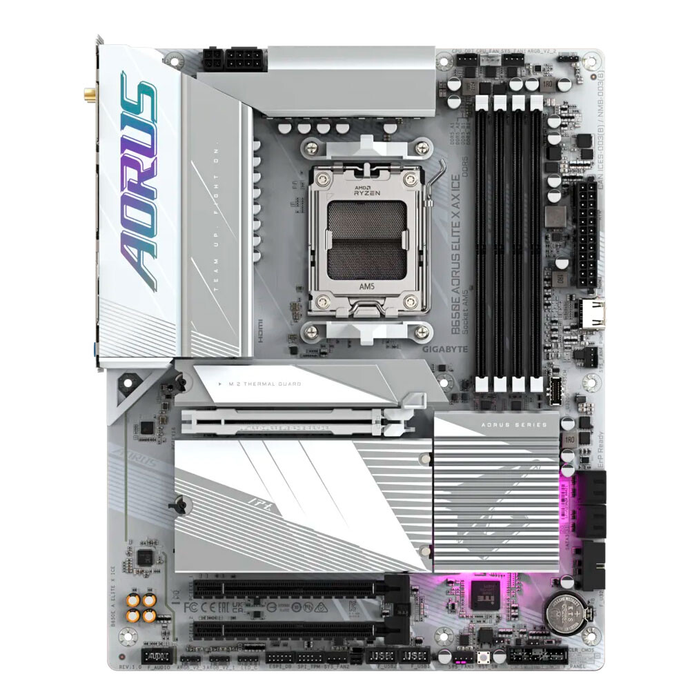 Материнская плата Gigabyte B650E AORUS ELITE X AX ICE, AM5, DDR5, Wi-Fi