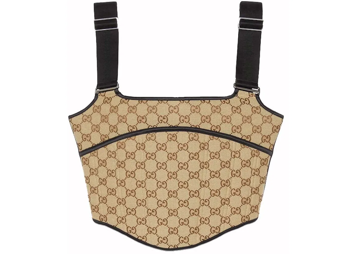 Женский топ GG Canvas Beige/Ebony Gucci, Beige Ebony
