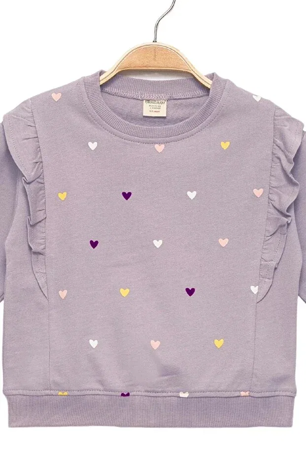 Детские свитшот для девочек с длинным рукавом Divonette, Lilac — фото 3