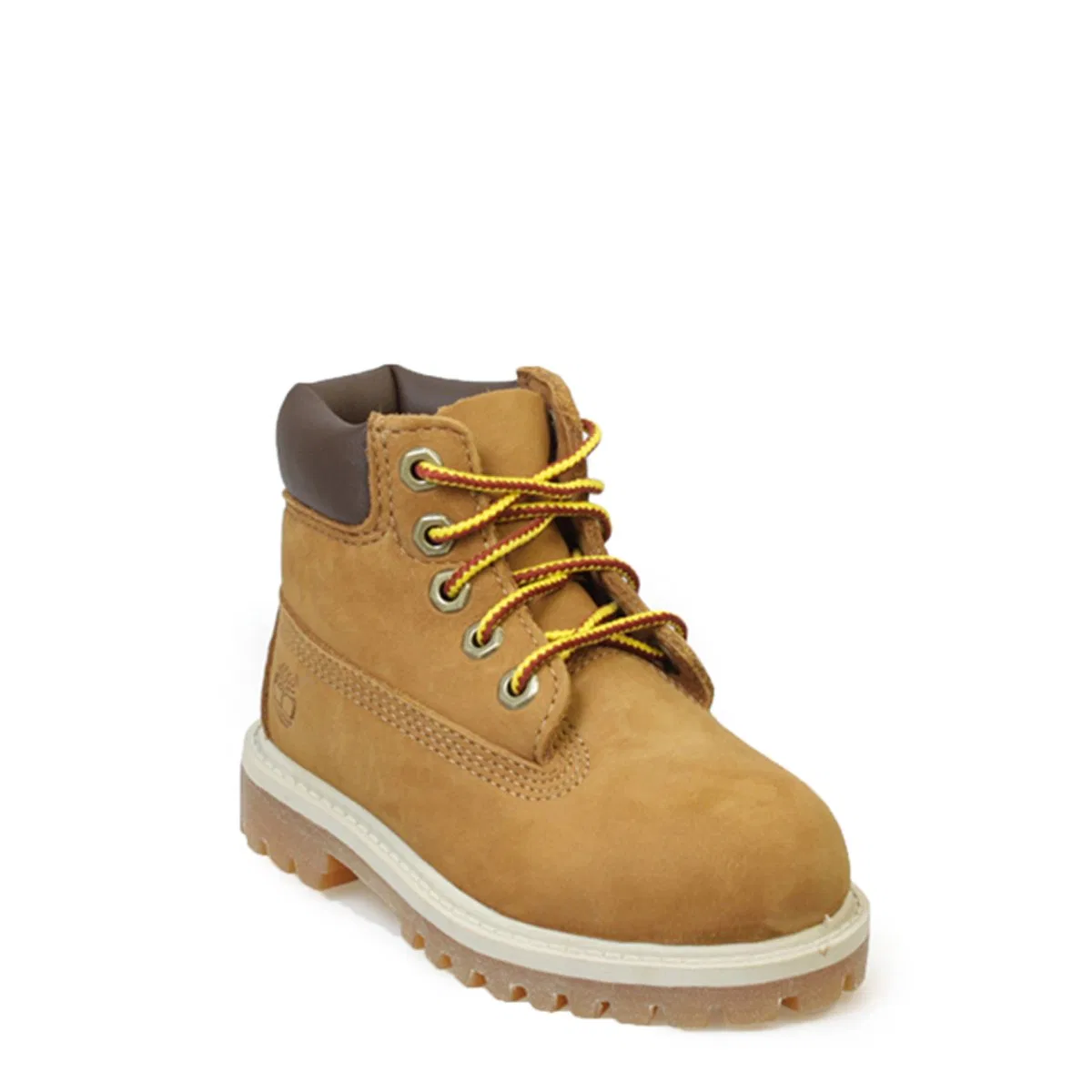 Детские ботинки для мальчиков кожаные 6in Prem Rust Nbk / Brown Timberland, Rust Nubuck With Honey — фото 3