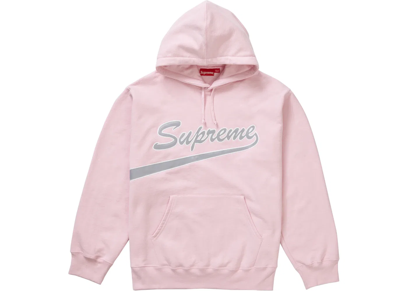 Мужской свитшот с капюшоном Supreme, Light Pink