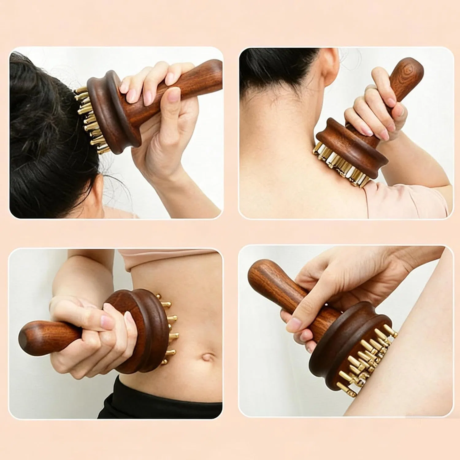 Массажная щетка Gua Sha для глубоких тканей, Generisch, 15x8.5 см — фото 4