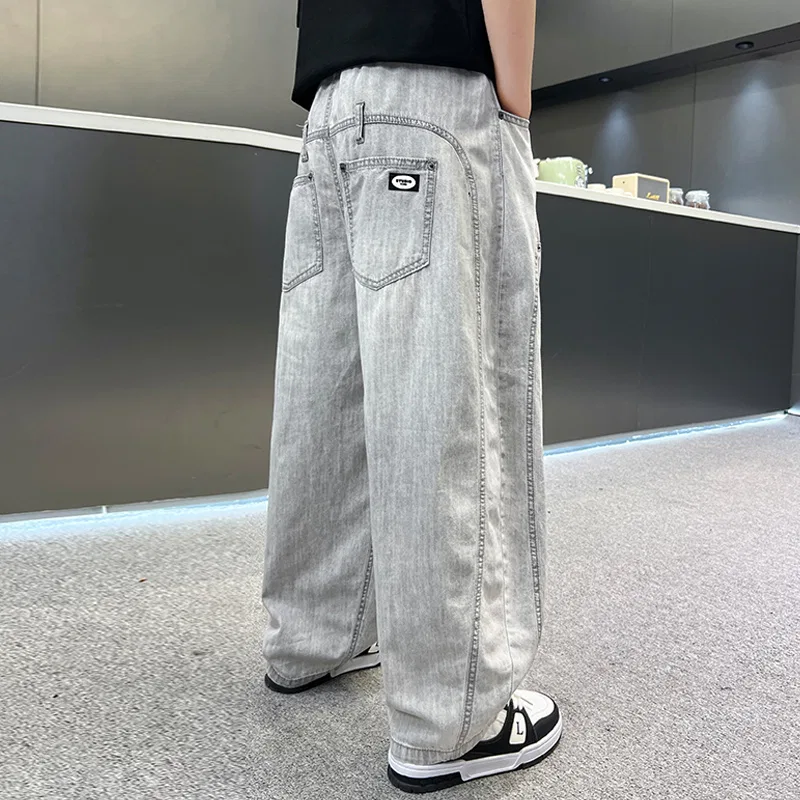 Детские джинсы Lanza, Gray White — фото 4