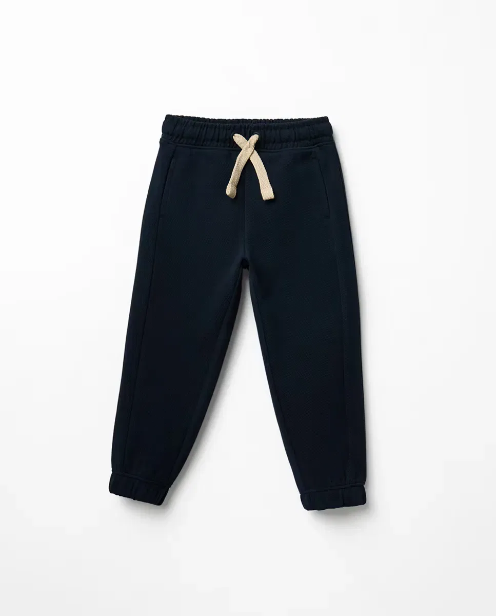 Детские штаны для мальчиков из футера Sfera, Navy