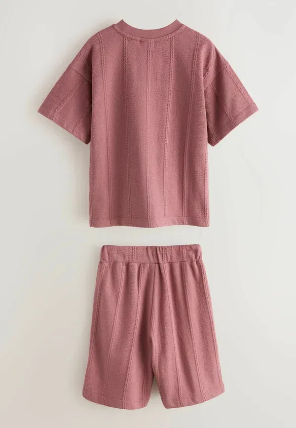 Классический крой - фактурная футболка и шорты - спортивные штаны Baker By Ted Baker, фиолетовый — фото 2