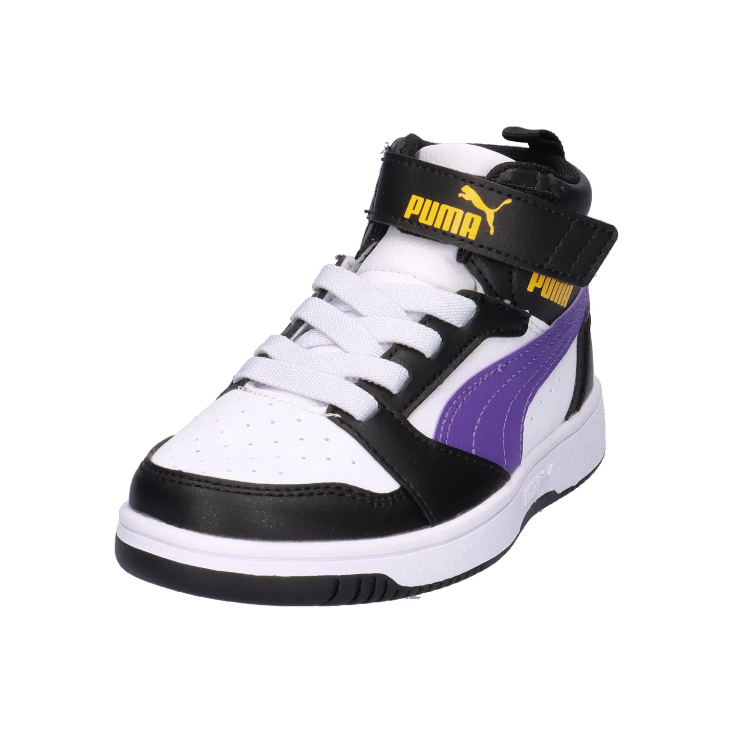 Детские кроссовки с высоким верхом Rebound V6 Mid AC+ PS Puma, Weiss — фото 4