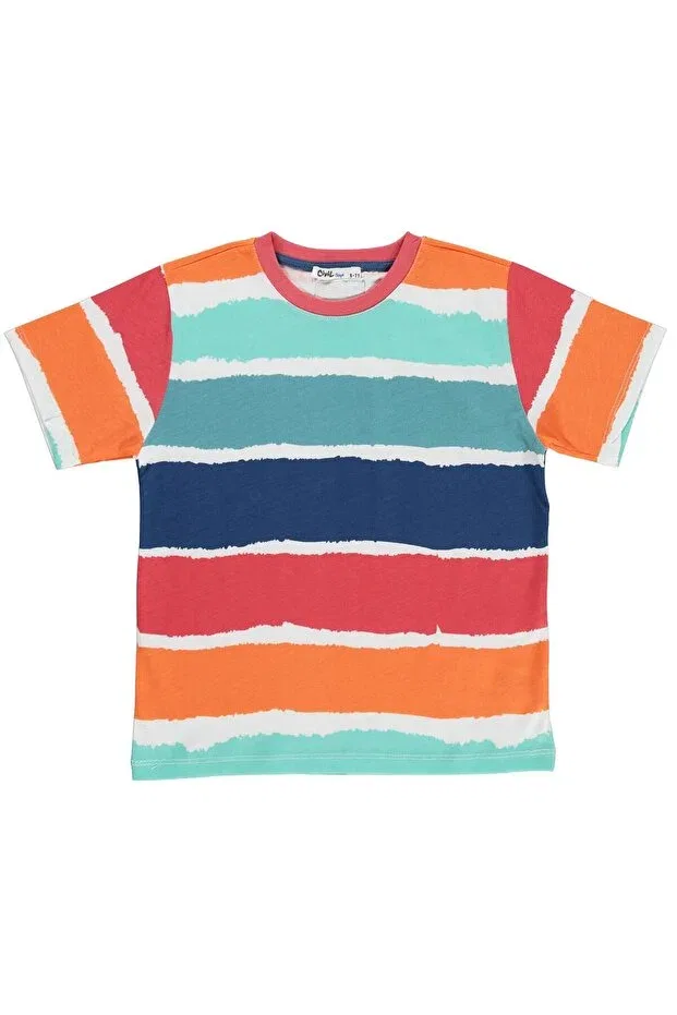 Детская футболка для мальчиков с принтом Colorful Wave Civil Boys, Off White