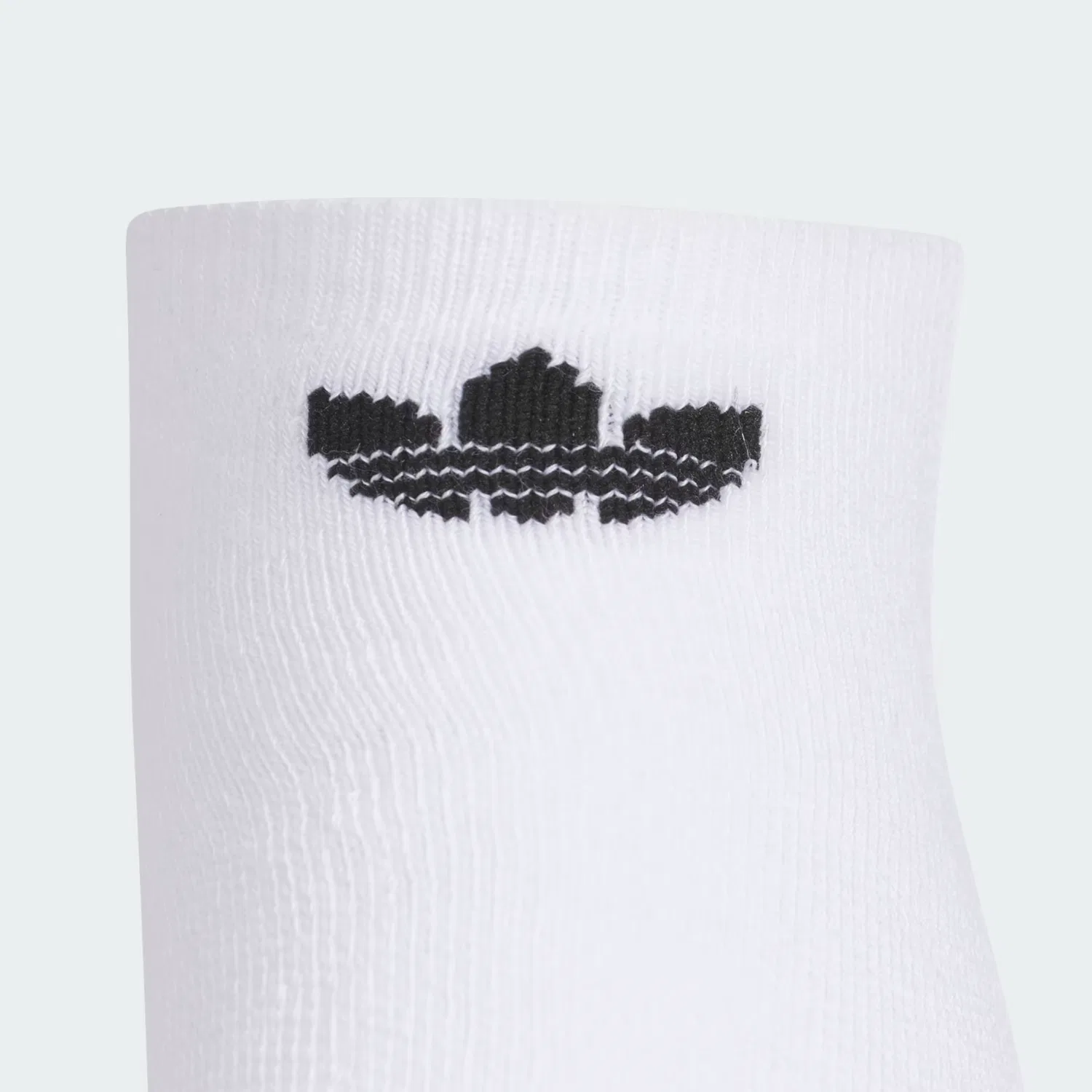 Детские носки-следки с влагоотводящей тканью, набор из 6 пар, youth originals trefoil 2.0 no show Adidas Originals, белый/черный — фото 2